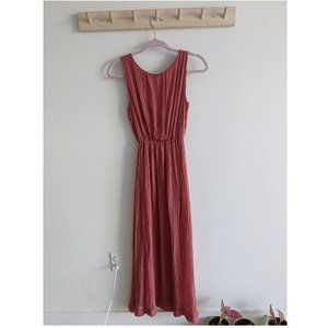 La Fée Maraboutée stunning flowy maxi pink dress S